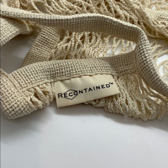 NWT Recontained Mesh Tote Bag -Natural Color - Picture 4 of 7